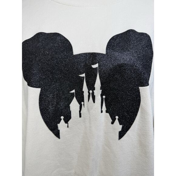 Old Navy Mickey Mouse Disney Castle Tunic Length Women's Sweatshirt M - Picture 2 of 13